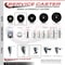 Service Caster 35 Inch Phenolic Wheel Swivel 58 Inch Threaded Stem Caster with Brake SCC SCC-TS20S3514-PHR-TLB-58212 - alternate 2